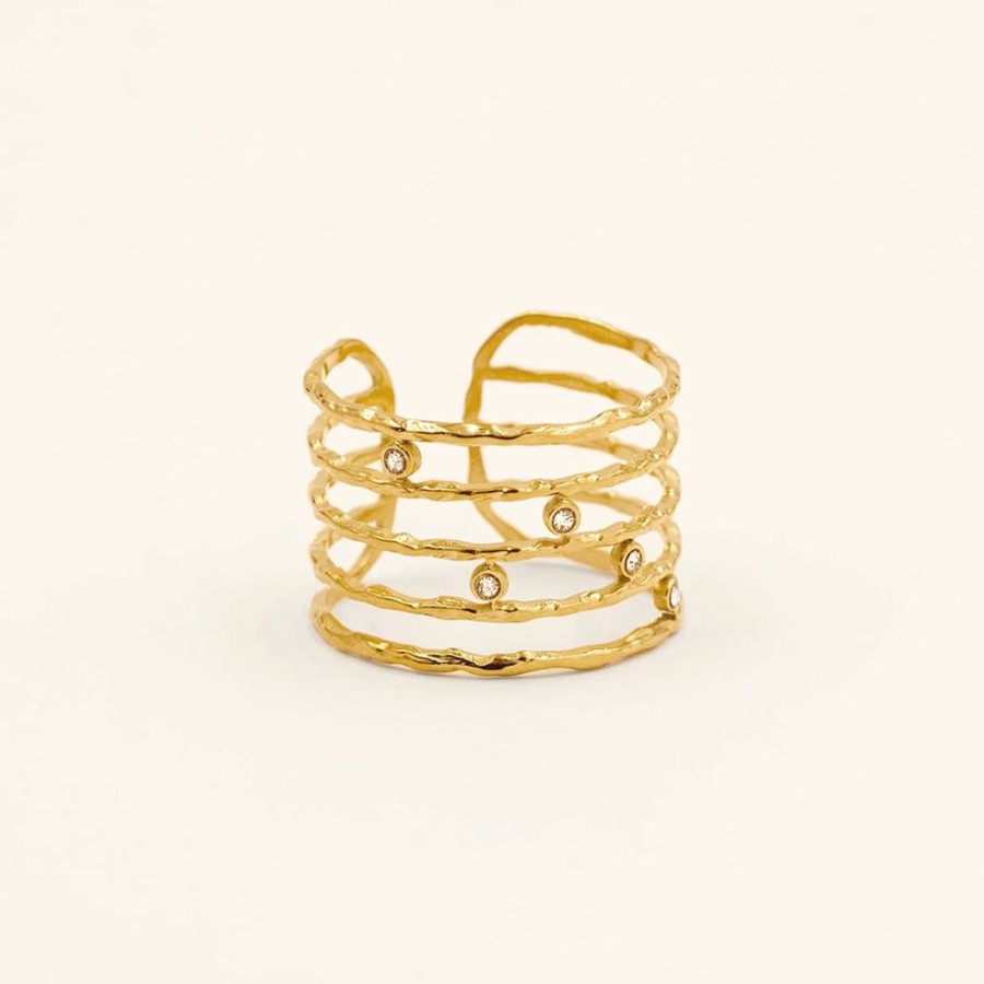 Joyas Makedoonia | Anillo Ajustable Lines